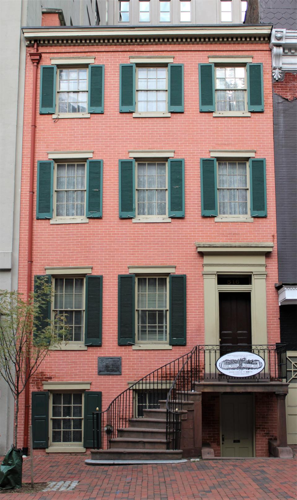 The Petersen Boarding House where President Lincoln died after he was shot at Ford's Theater.