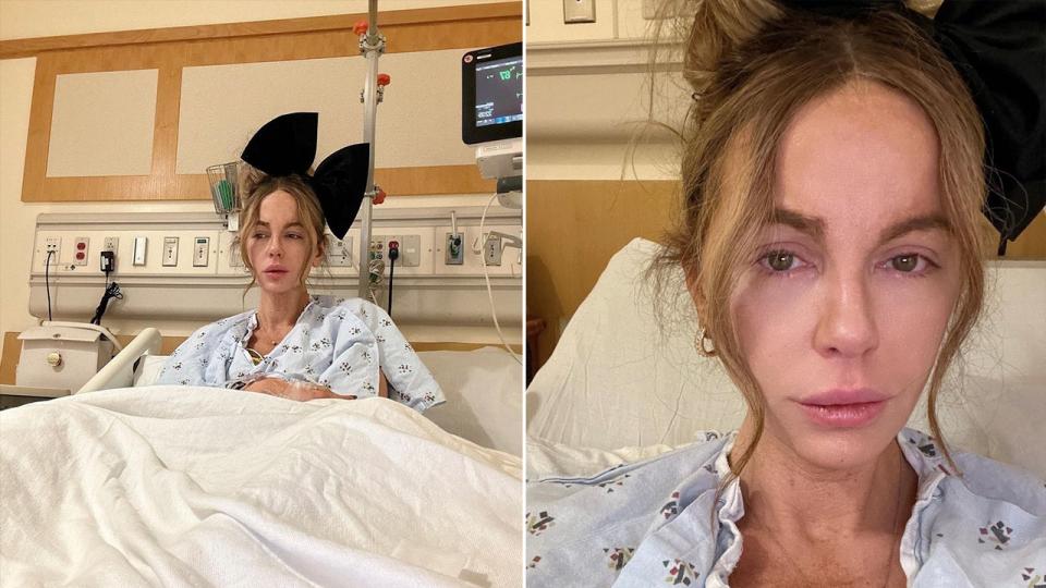 Photos of Kate Beckinsale in hospital bed