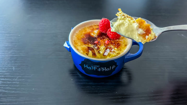 creme brulee with half-and-half