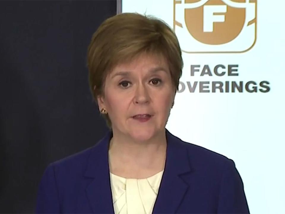 <p>Restrictions in Scotland to be relaxed next week, says SNP leader</p> (Sky News)