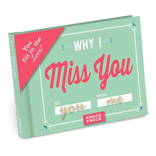 4) "Why I Miss You" Fill-in-the-Love Book