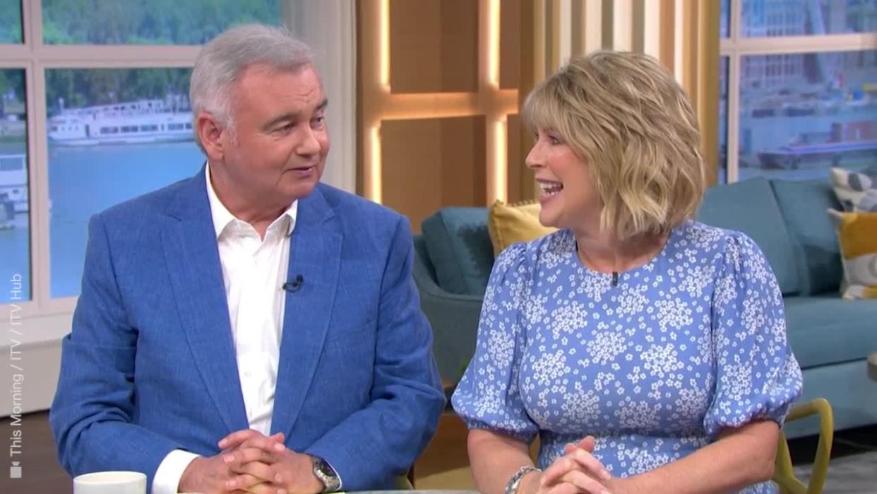 <p><em>This Morning</em> host Eamonn Holmes announced that his eldest son Declan and wife Jenny has welcomed a baby girl named Amelia.</p>
<p><br>Making the announcement on Tuesday’s episode of the daytime show, Holmes shared his pride at the new addition to his family.</p>
<p>Credit: This Morning / ITV / ITV Hub</p>