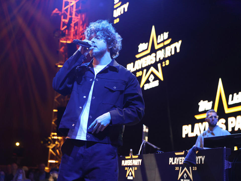 Jack Harlow performs during The Player’s Party at MLB All-Star hosted by the Major League Baseball Players Association (MLBPA), Lids and Topps on Monday, July 10 at the Museum of Pop Culture in Seattle, WA.