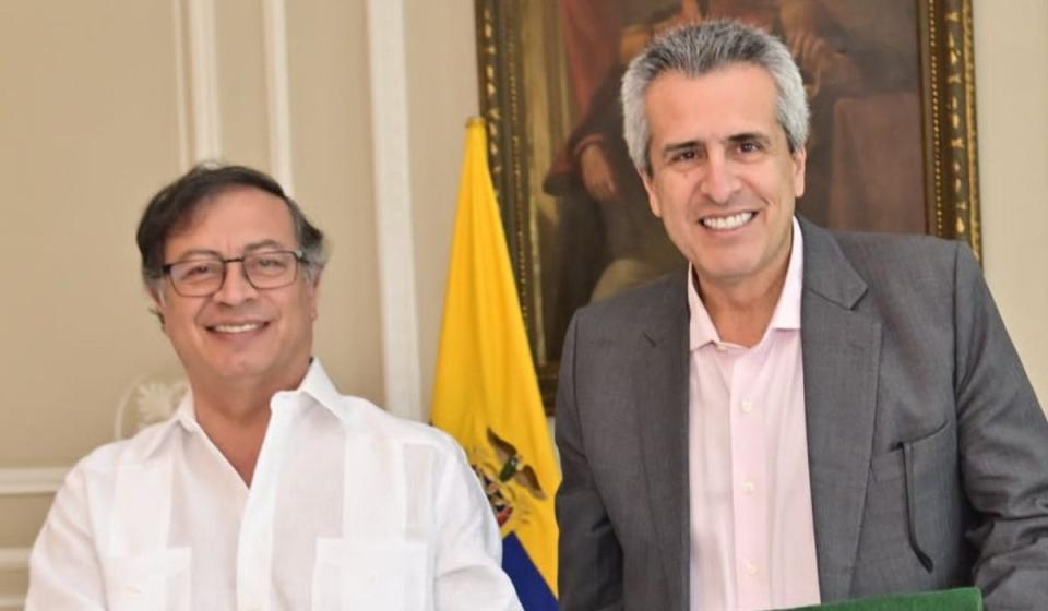 El presidente Gustavo Petro eligió a Luis Fernando Velasco como nuevo ministro del Interior. Foto: Presidencia.