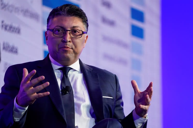 Makan Delrahim, assistant Attorney General, Antitrust Division, U.S. Department of Justice speaks at the WSJTECH live conference in Laguna Beach, California