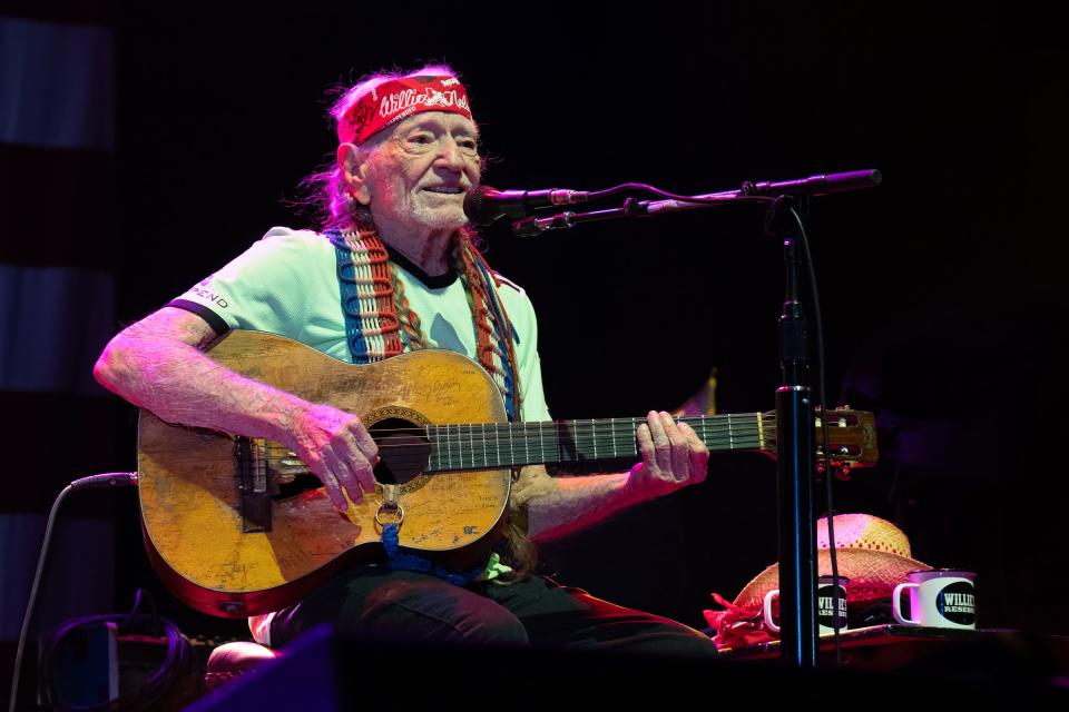 Willie Nelson performs during his 4th of July Picnic at Q2 Stadium in North Austin this summer.