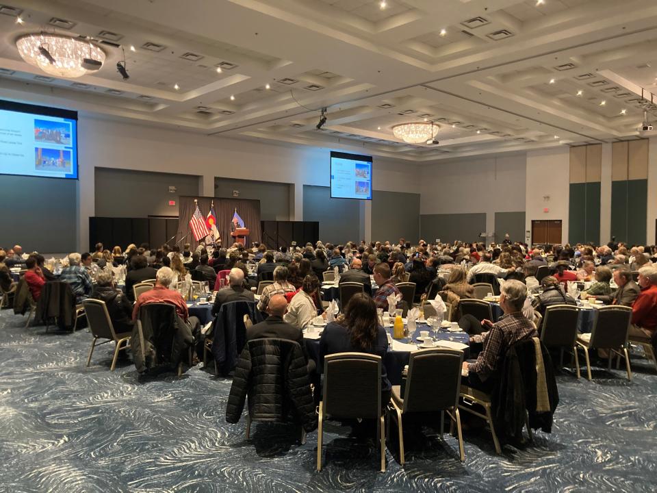 A few hundred people attended the State of the City address on January 12, 2024, held at the Pueblo Convention Center.
