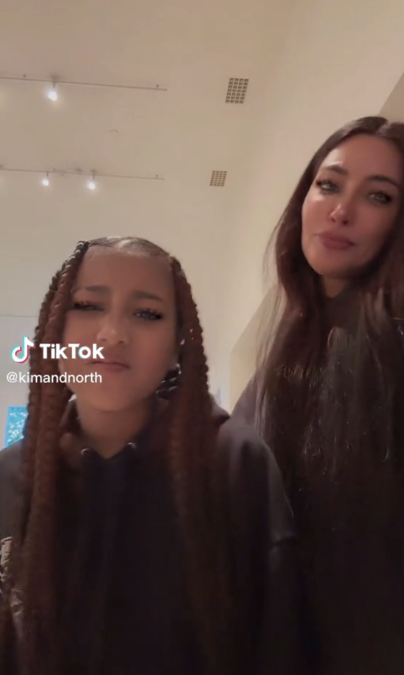   Kim and North / Via tiktok.com