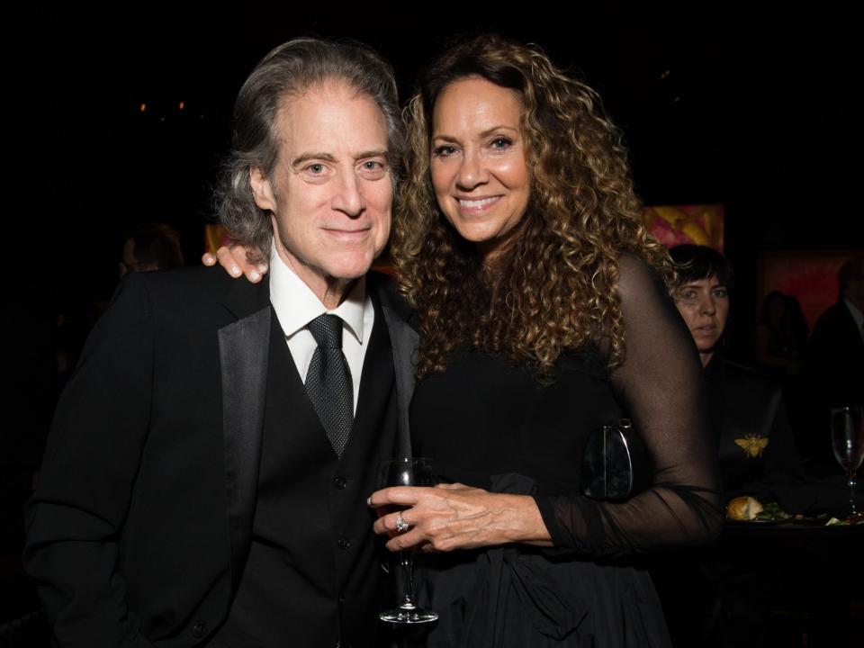 Richard Lewis and Joyce Lapinsky in September 2018 in Los Angeles.