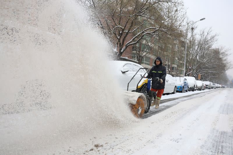 Snowfall in Beijing