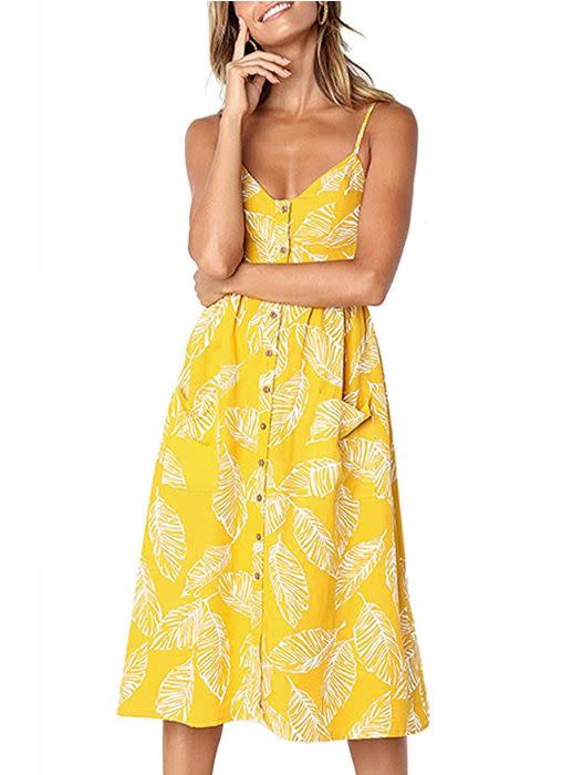 This spaghetti strap dress comes in sizes S to XXL and thirteen colors and patterns. <strong><a href="https://amzn.to/2lzptF2" target="_blank" rel="noopener noreferrer">Normally $20, get it on sale for $15 on Prime Day</a>.</strong>