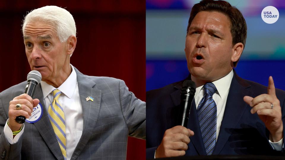 Crist and DeSantis at gubernatorial debate