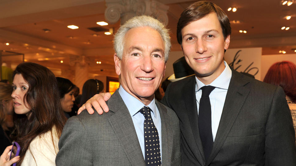 Charles Kushner and Jared Kushner attend LORD & TAYLOR Launches IVANKA TRUMP's Spring 2012 Collection at Lord & Taylor on March 28, 2012 in New York City. (Patrick McMullan/Patrick McMullan via Getty Images)