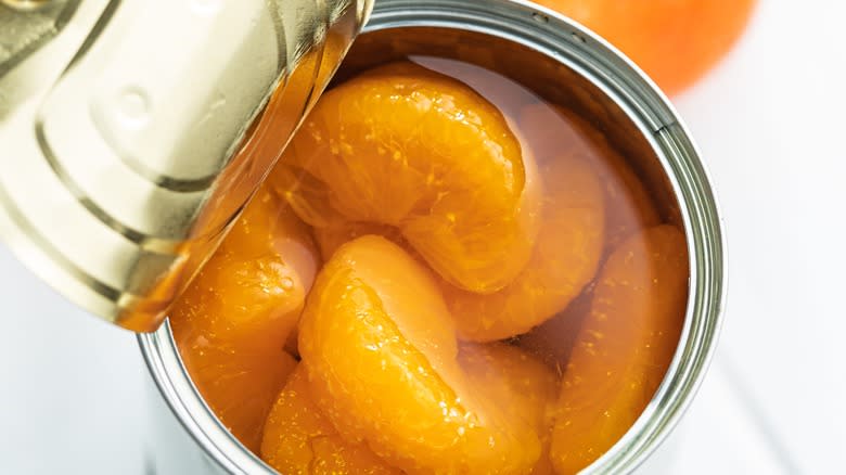 open can of orange segments