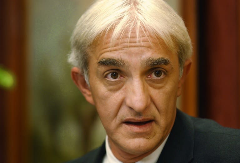 Serbian war crimes suspect Dragan Vasiljkovic, shown in Belgrade in 2003, is reportedly due to be flown from Australia to Croatia to face allegations of torture and murder after battling extradition for a decade