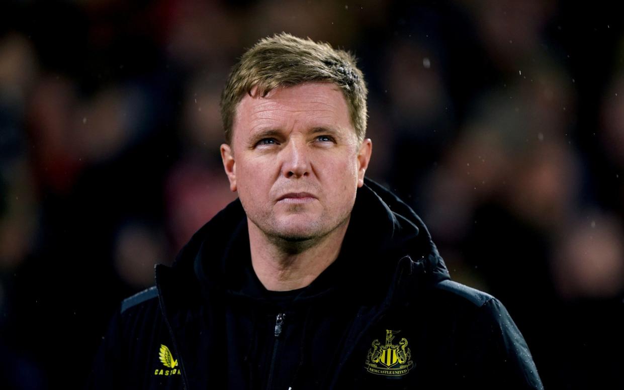 Eddie Howe who has insisted he will dictate his own future at Newcastle amid speculation linking the Germany head coach Julian Nagelsmann with his job