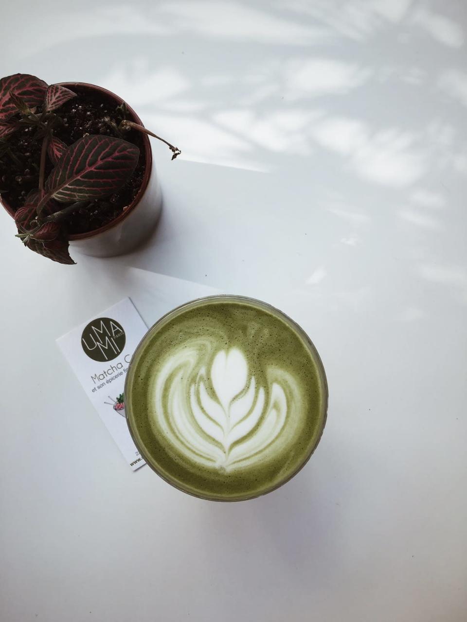 Day 3, breakfast: Matcha latte at Umami