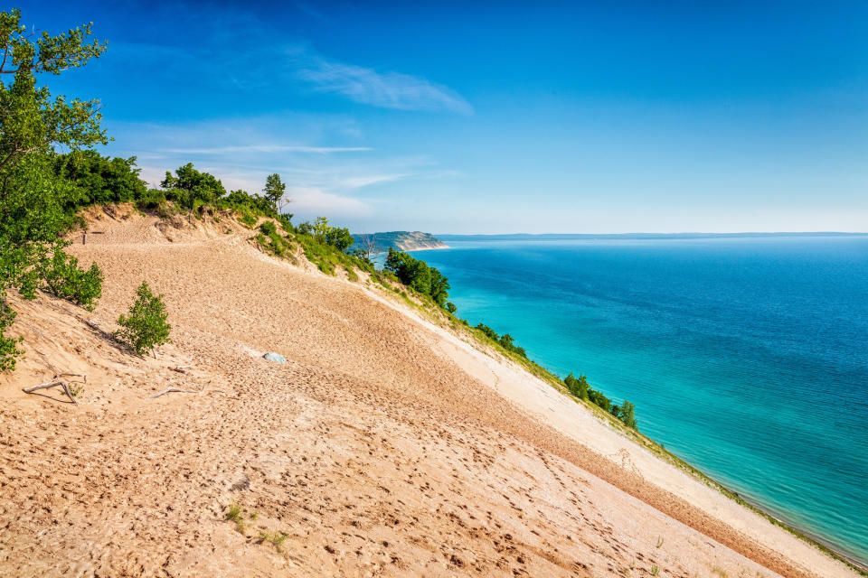 <div><p>"Traverse City has an amazing food and arts culture as well as gorgeous outdoors! <b>It has the bluest water I've ever seen, and sand dunes not too far away!</b> Plus, it's the cherry capitol of the world!"</p><p>—sydrobinson1</p></div><span> Photography By Deb Snelson / Getty Images</span>