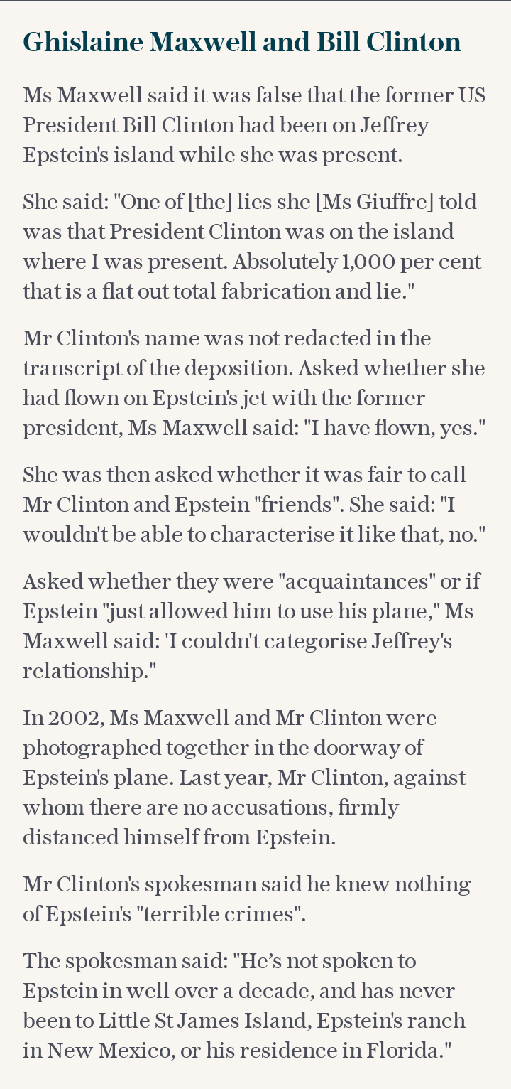 Ghislaine Maxwell - Bill Clinton