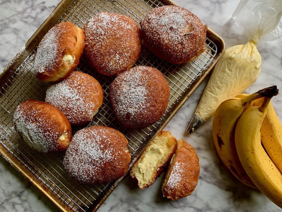 Banana Cream Donuts