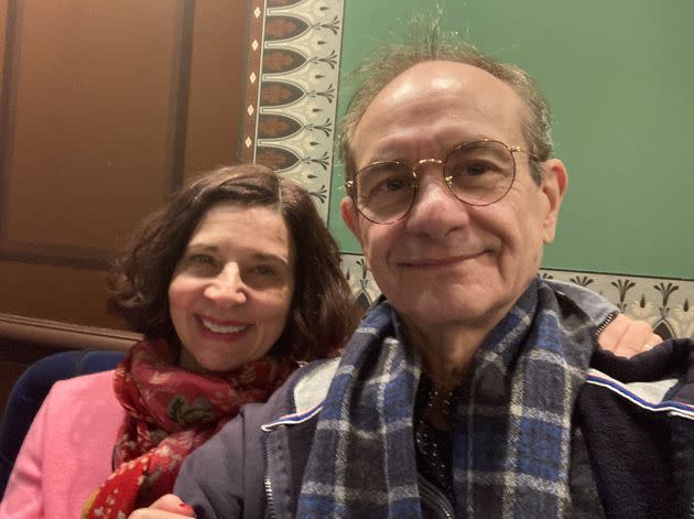 The author and Laura at lunch at Ladurée in New York City. 