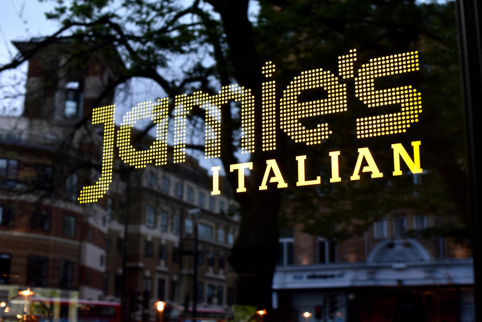 A general view of Jamie Oliver’s restaurant chain Jamie’s Italian. Photo: John Keeble/Getty Images