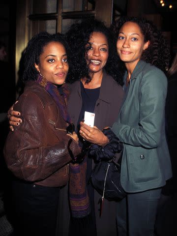 <p>Henry McGee/MediaPunch/Alamy</p> Diana Ross with her daughters Rhonda Ross And Tracee Ellis Ross in New York City on April 18, 1996.