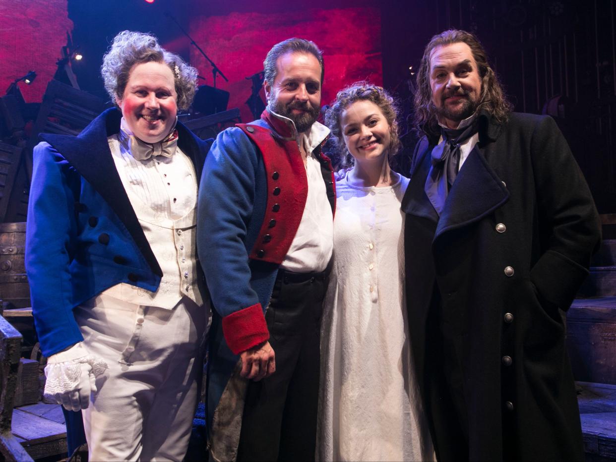 The cast of ‘Les Misérables – The Staged Concert' (Rex Features)