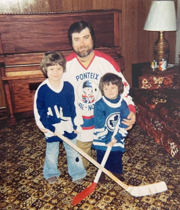 Denis Marleau and his two sons, Richard and Patrick, right, at their home near Aneroid, Sask. Now in his 23rd NHL season, Patrick Marleau said he still loves the game.