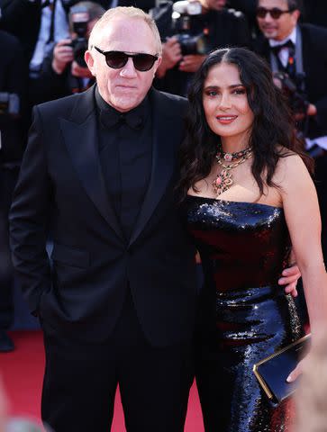 <p>Max Cisotti/Dave Benett/Getty Images</p> François-Henri Pinault and Salma Hayek Pinault on May 18, 2024