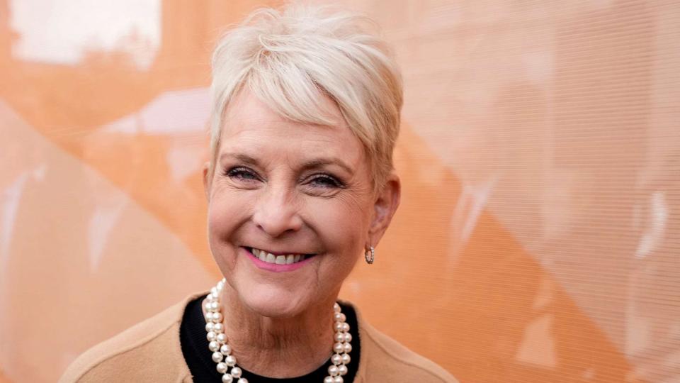 PHOTO: In this Jan. 5, 2023, file photo, U.S. Ambassador Cindy McCain, wife of former Arizona Republican Sen. John McCain, smiles as she arrives for an event at the state Capitol in Phoenix. (Ross D. Franklin/AP, FILE)