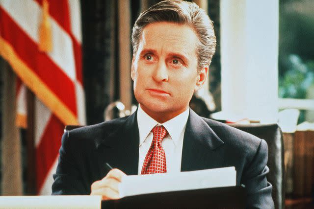 <p>Francois Duhamel/Castle Rock/Universal/Wildwood/Kobal/Shutterstock</p> Michael Douglas in "The American President."