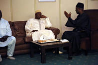 Gambia's President Adama Barrow is seen in Dakar, Senegal January 20, 2017 after a senior aide confirmed that Gambia's longtime leader Yahya Jammeh has agreed to leave power REUTERS/Sophia Shadid