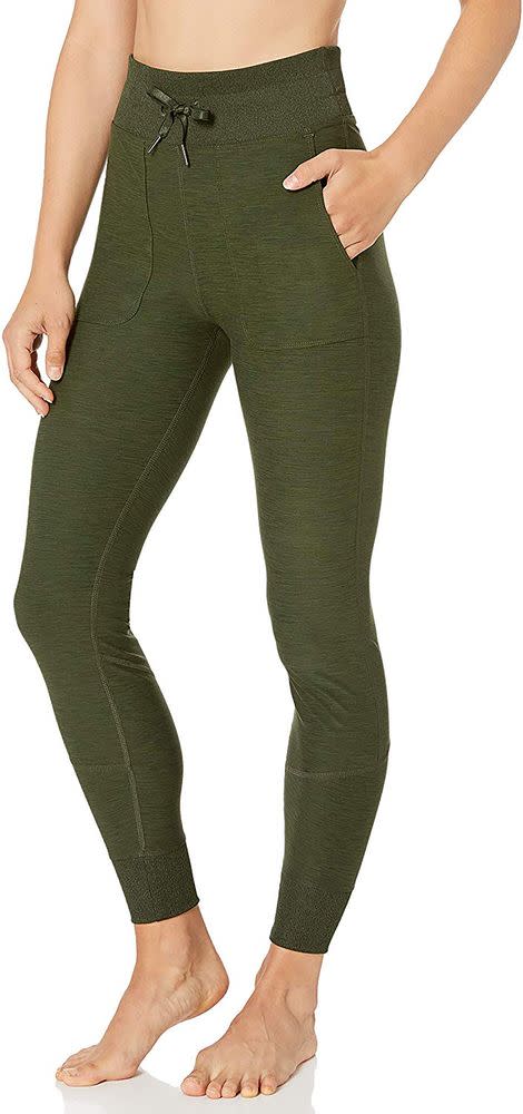 Brand - AURIQUE Women's High Waisted Running Leggings With Side  Pocket