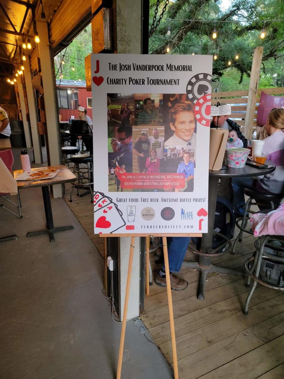 When Tallahassee Beer Society member Josh Vanderpool died last year, the Josh Vanderpool Memorial Charity Poker Tournament was born, with this year's event happening at The Red Shed on Saturday, April 28, 2023.