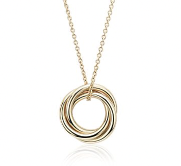 <p><a href="https://go.redirectingat.com?id=74968X1596630&url=https%3A%2F%2Fwww.bluenile.com%2Fjewelry%2Fnecklaces%2F18-petite-infinity-rings-pendant-in-14k-yellow-gold-item-195144&sref=https%3A%2F%2Fwww.esquire.com%2Flifestyle%2Fg46332879%2Fvalentines-day-jewelry-gifts%2F" rel="nofollow noopener" target="_blank" data-ylk="slk:Shop Now;elm:context_link;itc:0;sec:content-canvas" class="link rapid-noclick-resp">Shop Now</a></p><p>Petite Infinity Rings Pendant</p><p>bluenile.com</p><p>$520.00</p>