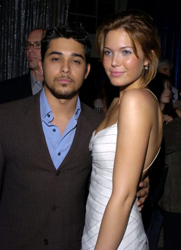 Wilmer Valderrama and Mandy Moore<p><a href="https://www.gettyimages.com/detail/113712853" rel="nofollow noopener" target="_blank" data-ylk="slk:L. Cohen/Getty Images;elm:context_link;itc:0;sec:content-canvas" class="link ">L. Cohen/Getty Images</a></p>