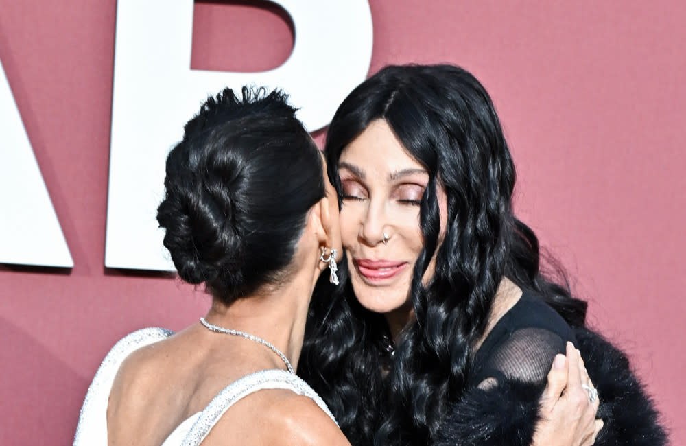 Demi Moore and Cher had a special moment at the amfAR Gala credit:Bang Showbiz