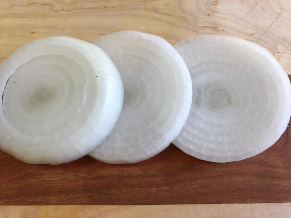 Onion slices