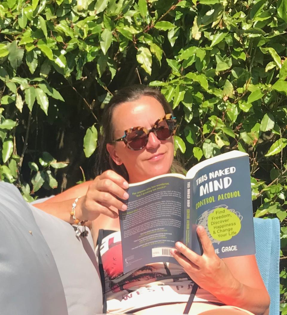 Claire Maskery says reading 'This Naked Mind' and 'The Sober Survival Guide' have helped her (supplied, Claire Maskery)