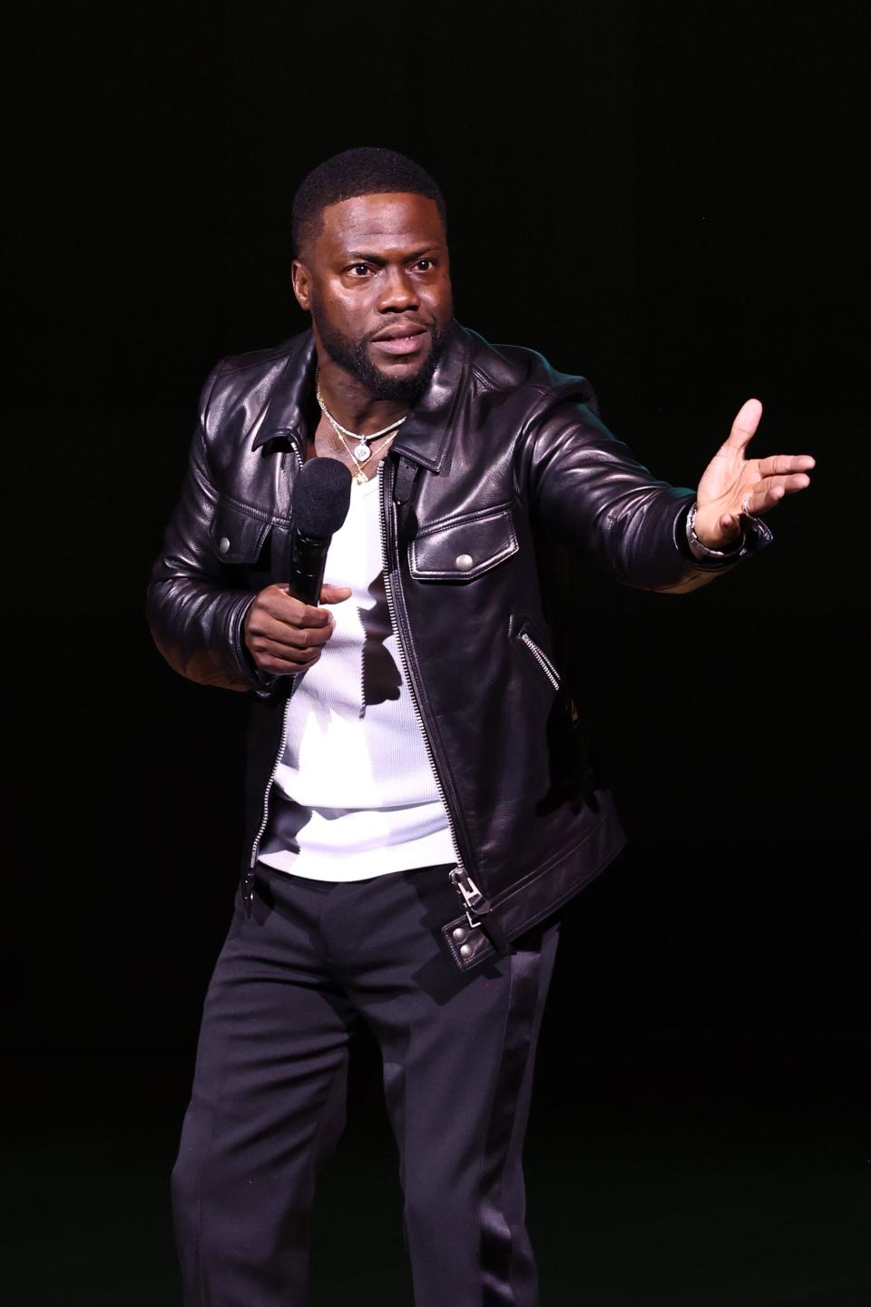 Comedian Hart brings his "Brand New Material" tour to the Prudential Center in Newark on June 30. He is shown performing in New York on Oct. 18, 2023.