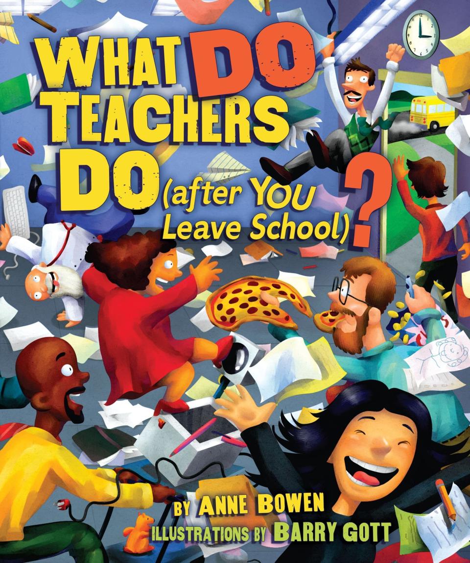 This funny book imagines teachers living it up at school when the students are all gone. <i>(Available <strong><a href="https://amzn.to/3nHVdnm" target="_blank" rel="noopener noreferrer">here</a></strong>)</i>