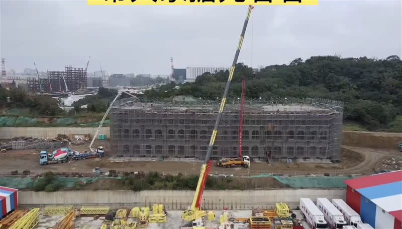 「啟德機械起重工程」在新竹縣寶山興建新的總部。（圖／翻攝自啟德機械起重工程-股公司臉書）