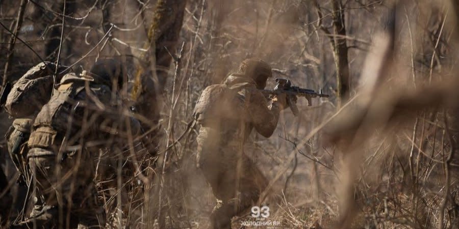 Ukrainian troops in basic training