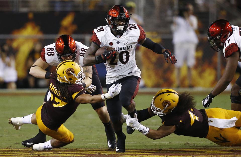 Behind Penny’s heroics, San Diego State is 3-0 including victories over Arizona State and Stanford. (AP)