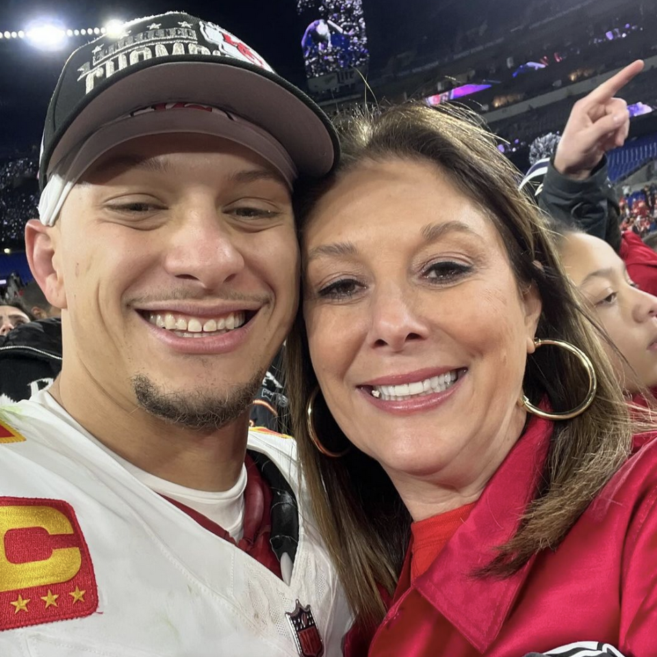 Randi and her son Patrick Mahomes, 2024