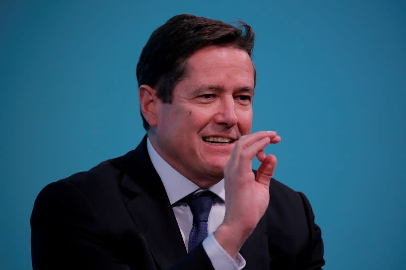 FILE PHOTO: Chief executive officer of Barclays, Jes Staley, takes part in the Yahoo Finance All Markets Summit in New York