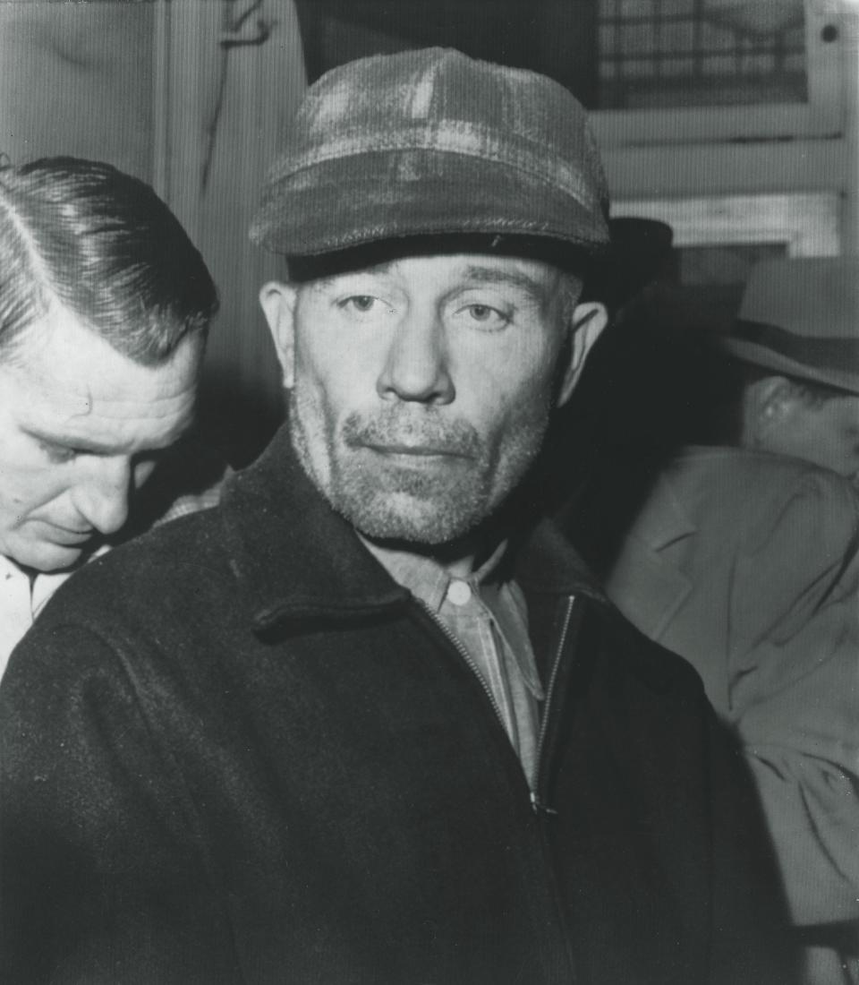 Ed Gein following his arrest in 1957.