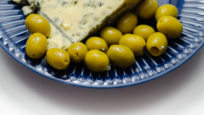 blue cheese-stuffed olives