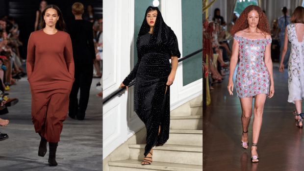 Lauren Frederick, Lauren Chan and Sabina Karlsson at Tibi, Christian Siriano and Markarian Spring 2023 runway shows, respectively. <br><p>Photo: Imaxtree</p>
